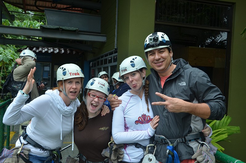 DSC_2853.JPG - Waiting to zipline in the rain forest!